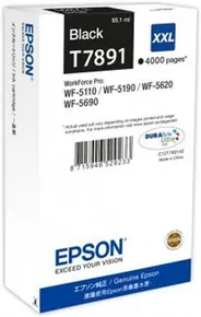Epson Original Ink C13T789140, T789, XXL, black, 4000S, 65ml, 1Stk, Epson WorkForce Pro WF-5620DWF, WF-5110DW, WF-5690DWF